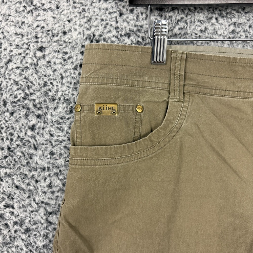 Kuhl Chino Shorts Mens 38 Beige Cotton Blend Canvas Relaxed 7" Inseam Hiking - Picture 2 of 15
